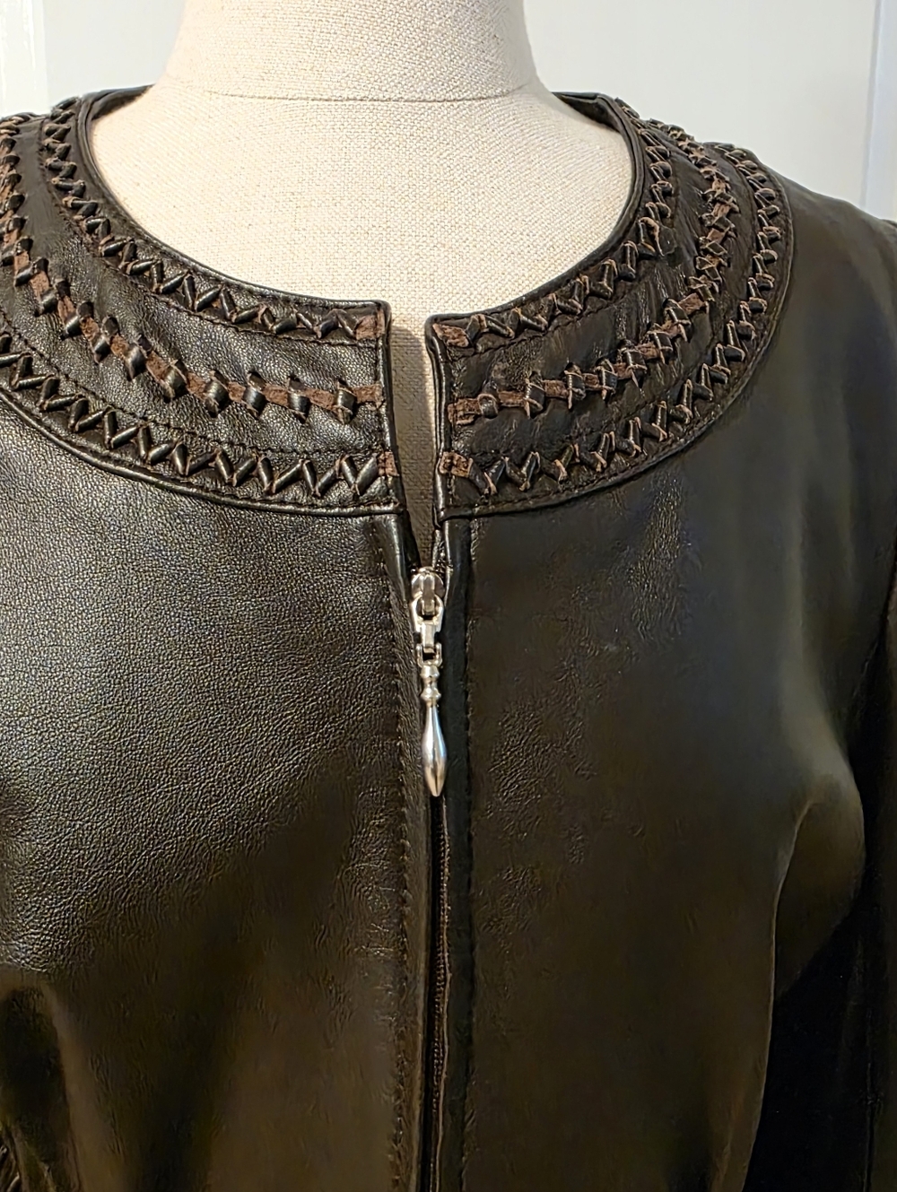 Balmain Leather Jacket Size Medium - Picture 3 of 16